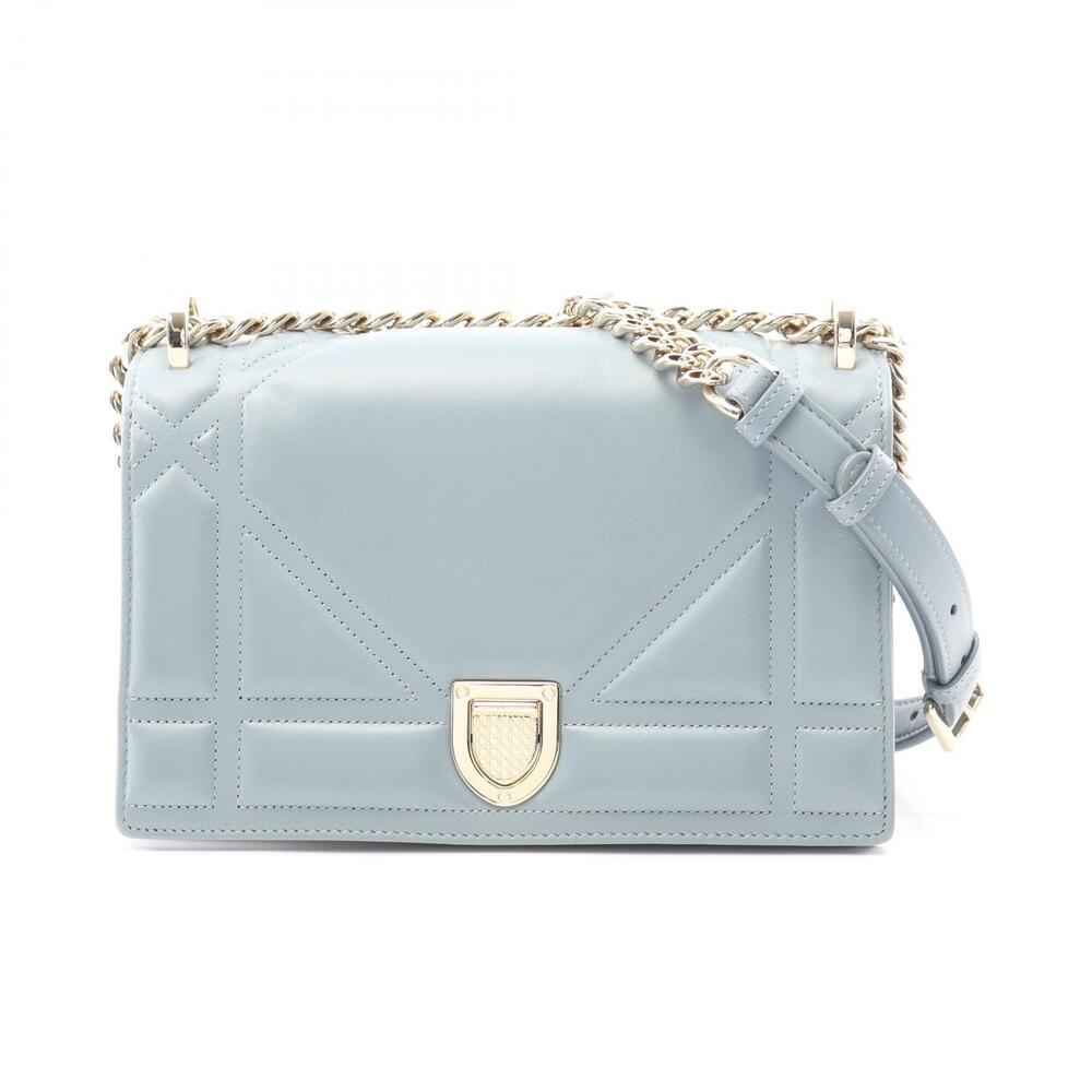 Dior DIORAMA Shoulder Bag Leather Blue